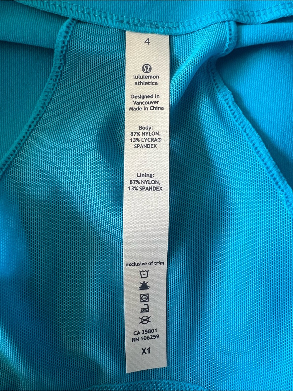 Lululemon Women’s Define Full-Zip Jacket - Teal Blue - Size 4 - NWT - Picture 5 of 6